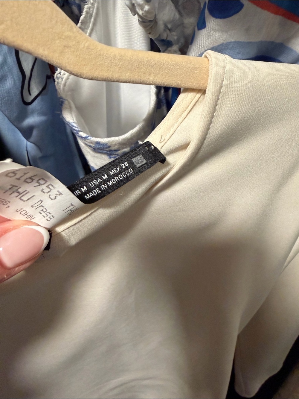 Zara Cream Long Sleeve Draped Midi Dress - Picture 2 of 3